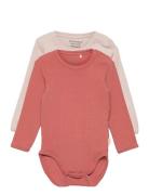 Body Ls  Bodies Long-sleeved Pink Minymo