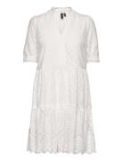 Yasholi Ss Dress S. Noos Kort Kjole White YAS