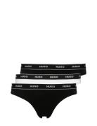 Triplet Thong Stripe G-streng Undertøj White HUGO