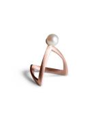 Pearl V Ring Ring Smykker Pink Jane Koenig