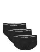 Cotton Stretch Brief 3P Underbukser Y-front Briefs Black Björn Borg