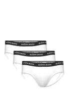 Cotton Stretch Brief 3P Underbukser Y-front Briefs White Björn Borg