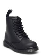 1460 Serena Mono T Black Republic Wp Boots Støvler Black Dr. Martens