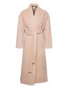 Huurre Long Coat Outerwear Coats Winter Coats Pink Hálo