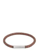 Franky Bracelet Leather Armbånd Smykker Brown Edblad