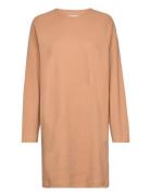 Barbara Dress Gots Kort Kjole Beige Basic Apparel