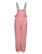 Pants Pu - W. Suspender Outerwear Rainwear Bottoms Pink Color Kids