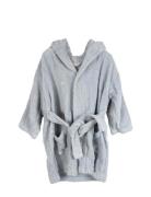 Embroidered Bathrobe 3-4 Years - Pearl Blue Morgenkåbe Badekåbe Blue F...