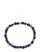 Beads Bracelet 6Mm Armbånd Smykker Navy Edd.