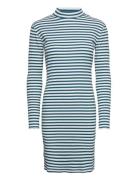 Vithessa High Neck L/S Dress Kort Kjole Blue Vila