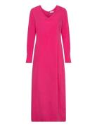 Dress In Cupro Maxikjole Festkjole Pink Coster Copenhagen