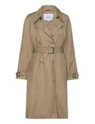 Horizon Trenchcoat Trenchcoat Frakke Khaki Green Minus