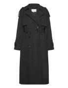 Candagz Oz Trenchcoat Trenchcoat Frakke Black Gestuz