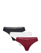 3P Thong G-streng Undertøj Burgundy Tommy Hilfiger