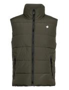 Sports Puffer Gilet Vest Khaki Green Superdry