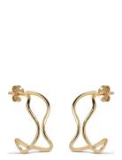 Erin Hoops Accessories Jewellery Earrings Hoops Gold Enamel Copenhagen