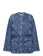 Dnm Lw Padded Quilt Jacket Jane Jakke Denimjakke Blue Tommy Hilfiger