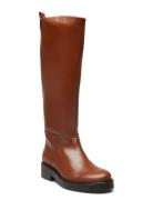 Cool Elevated Longboot Lange Støvler Brown Tommy Hilfiger