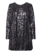 Sequin Dress Kort Kjole Grey A-View