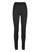 Silk Jersey - Long Tights Pyjamasbukser Hyggebukser Black Lady Avenue