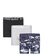 Cotton Stretch Boxer 3P Boxershorts Navy Björn Borg