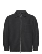 Teddy Unlined Jacket Uldjakke Jakke Black Garment Project