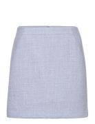 Mschabriella Hw Skirt Kort Nederdel Blue MSCH Copenhagen