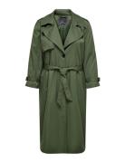 Carchloe Trenchcoat Single B.otw Trenchcoat Frakke Green ONLY Carmakom...