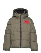 Puffer Jacket Foret Jakke Khaki Green Hugo Kids