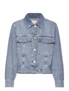 Cropped Denim Jacket Jakke Denimjakke Blue GANT