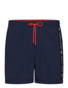 Sf Medium Drawstring Side Tape Badeshorts Navy Tommy Hilfiger