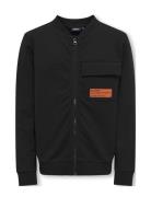 Kobviggo L/S Zip Cardigan Swt Bomberjakke Black Kids Only