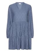 Vikawa L/S Dress - Noos Kort Kjole Blue Vila