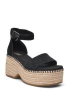 Laila Espadrillos Med Hæl Sandal Black TOMS