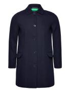 Trench Coat Trenchcoat Frakke Blue United Colors Of Benetton