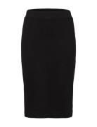 Slfshelly Mw Pencil Skirt B Noos Knælang Nederdel Black Selected Femme