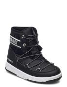 Mb Jr Boy Mid Wp 2 Vinterstøvler Med Snøre Black Moon Boot