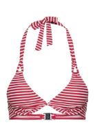 Recycled: Unpadded Halterneck Top Swimwear Bikinis Bikini Tops Wired B...