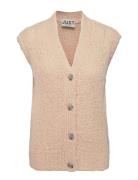 Erida Knit Vest Vests Knitted Vests Beige Just Female