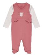 Body Ls W.romper Sets Sets With Body Pink Fixoni