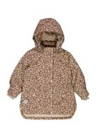 Jacket Elda Tech Outerwear Shell Clothing Shell Jacket Brown Wheat