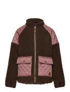 Teddy Jacket Recycled Outerwear Fleece Outerwear Fleece Jackets Brown ...