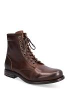 Nicco Leather Shoe Snørestøvler Brown Sneaky Steve