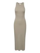 Drewgz Sl Long Dress Noos Knælang Kjole Cream Gestuz