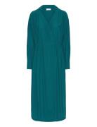 2Nd Chander Tt - Viscose Crepe Knælang Kjole Green 2NDDAY