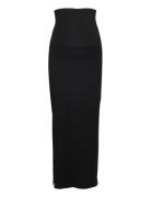 Mlemma Tube Maxi Skirt A. E. Noos Lang Nederdel Black Mamalicious