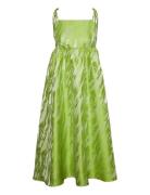 Vmvarious Sl Strap Calf Dress Vma Knælang Kjole Green Vero Moda