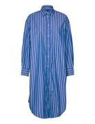 Os Striped Shirt Dress Knælang Kjole Blue GANT