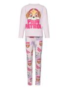 Nmfjum Pawpatrol Nightset Noos Cplg Pyjamassæt Pink Name It