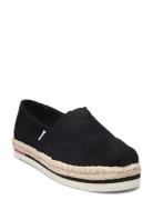 Alpargata Platform Rope Espadrillos Flade Sandal Black TOMS